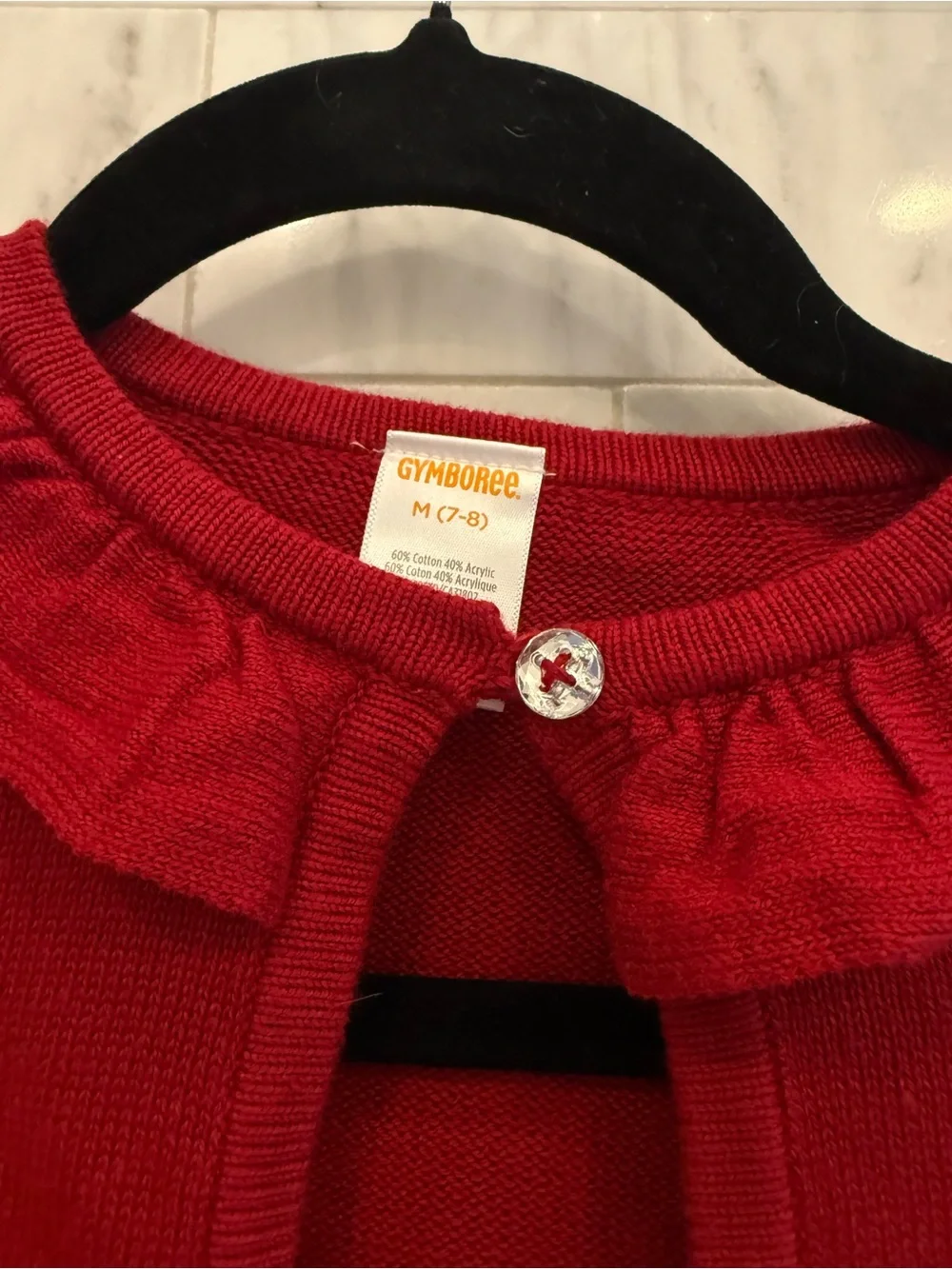 Ruffle/Bow cardigan, Gymboree holiday collection